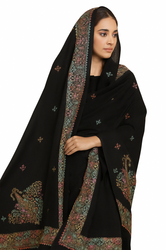 Kashmiri Work Lawn Fabric Chadar