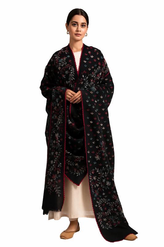 Handmade Multani Embroidered Lawn Chadar