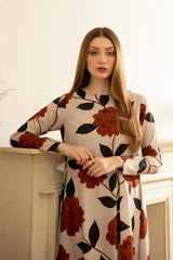 3 pc unstitched print Shamoz silk