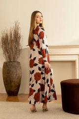 3 pc unstitched print Shamoz silk