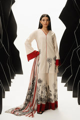 3 Pc Unstitched Shamoze Silk Digital Print