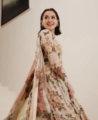 3 pc unstitched Shamoz silk digital prints