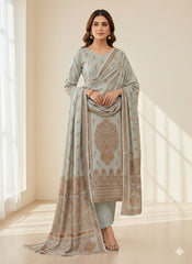 3 Pc Unstitched Dhanak Marina Jaquard