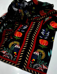 3 pc unstitched Shamoz silk digital prints