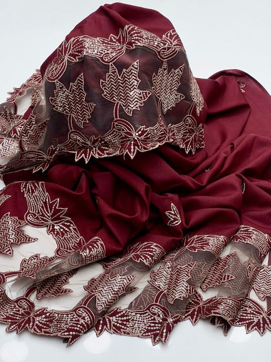 Swiss Lawn Applic Net chadar