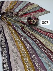 Multi Colour LCD Gotta Chiffon Dupata