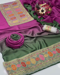 3 Pc Unstitched Shamoze Silk Tye ‘N’ Dye Aneela’s Zarri