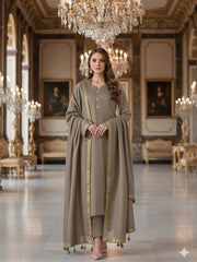 3 Pc Unstitched Soft Pashmina Wool