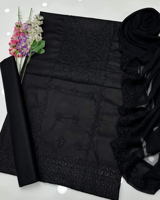 3 Pc Unstitched Bareeza Lawn Cotton