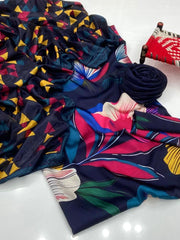 3 Pc Unstitched Shamoze Silk Digital Prints