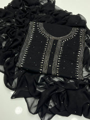 2 Pc Unstitched Handmade Mukesh work