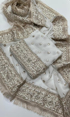 2 Pc Unstitched Handmade LCD Gotta Chiffon