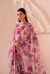 3 pc unstitched digital print Swiss lawn