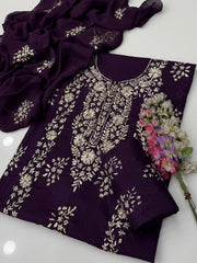 3 Pc Unstitched Lawn Handmade Gotta Work