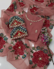 2 Pc Unstitched LCD Gotta Beads Organza (KSB0034)