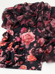 3 pc unstitched digital print Swiss lawn