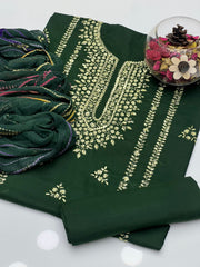3 Pc Unstitched Handmade Lawn Collection