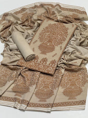 3 Pc Unstitched Dhanak Marina Jaquard