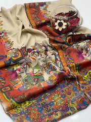Pure Pashmina Wool Anarkali Shawl