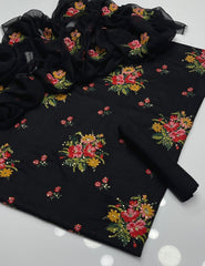 3 Pc Unstitched Cross Stitch Lawn