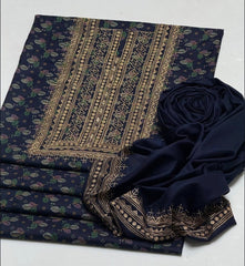 2 Pc Unstitched Dhanak Marina Prints