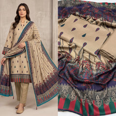 3 Pc Unstitched Kalamkari Pashmina Wool(All)