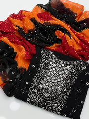 2 Pc Unstitched Mukesh Chiffon