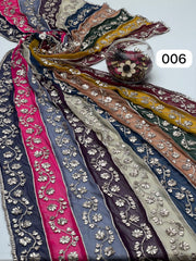 Multi Colour LCD Gotta Chiffon Dupata