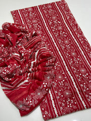 2 pc unstitched kacha tanka Bamber chiffon