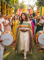 Multi Colour LCD Gotta Chiffon Dupata