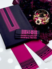 3 Pc Unstitched Swiss Monar Digital Print