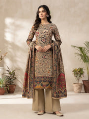 3 Pc Unstitched Kalamkari Pashmina Wool(J101)