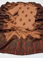 3 Pc Unstitched Kalamkari Pashmina Wool(KSB270)