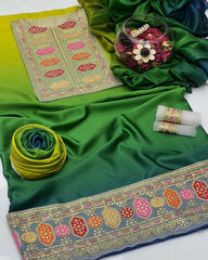 3 Pc Unstitched Shamoze Silk Tye ‘N’ Dye Aneela’s Zarri