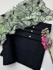 3 Pc Unstitched Chickenkari Dress