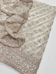 2 Pc Unstitched Organza LCD Gotta