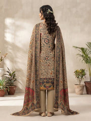 3 Pc Unstitched Kalamkari Pashmina Wool(J101)