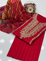 3 Pc Unstitched Handmade Gotta Lawn