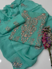 3 Pc Unstitched Lawn Handmade Gotta Work