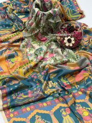 Pure Pashmina Wool Anarkali Shawl