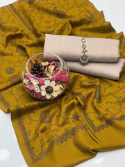3 Pc Unstitched Pashmina Wool