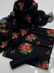 3 Pc Unstitched Cross Stitch Lawn