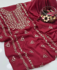 2 Pc Unstitched LCD Gotta Chiffon (KSB 2102A)