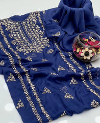 2 Pc Unstitched LCD Gotta Chiffon (KSB 2102A)