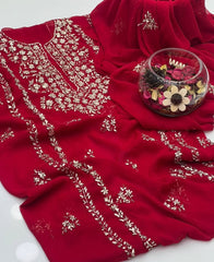 2 Pc Unstitched LCD Gotta Chiffon (KSB 2102A)