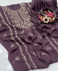 2 Pc Unstitched LCD Gotta Chiffon (KSB 2102A)