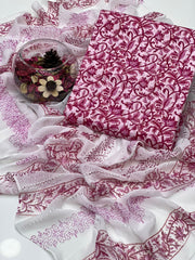2 Pc Unstitched Block Print Lawn