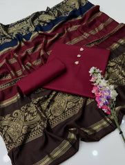 3 Pc Unstitched Dhanak Pashmina Collection