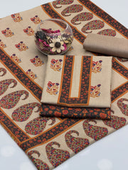 3 Pc Unstitched Kalamkari Pashmina Wool(KSB2kS)