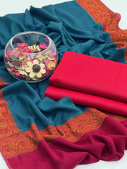 3 Pc Ustitched pure Pashmina Wool Moon Light shawl